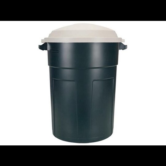 Roughneck 32 Gallon Evergreen Trash Can with Lid - Tool Storage