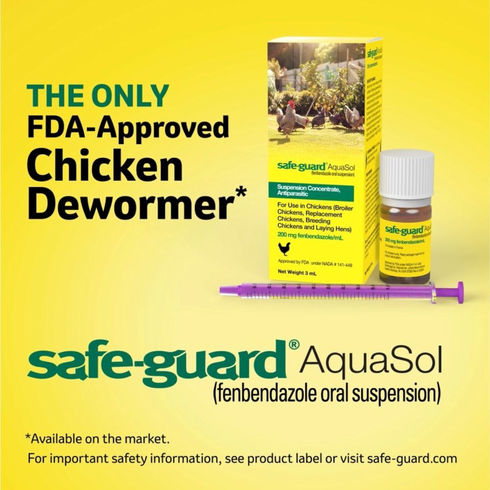 Safe-Guard AquaSol Dewormer for Chickens