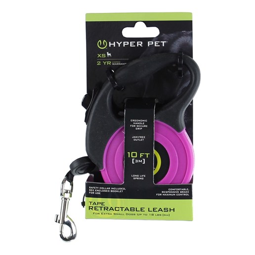 Hyper Pet Extra-Small Retractable Leash in Purple