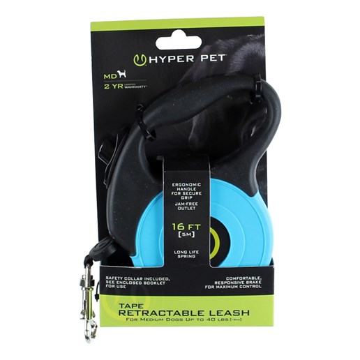 Hyper Pet Medium Retractable Leash in Blue