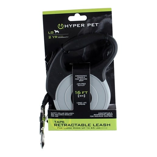 Hyper Pet Large Retractable Leash in Grey
