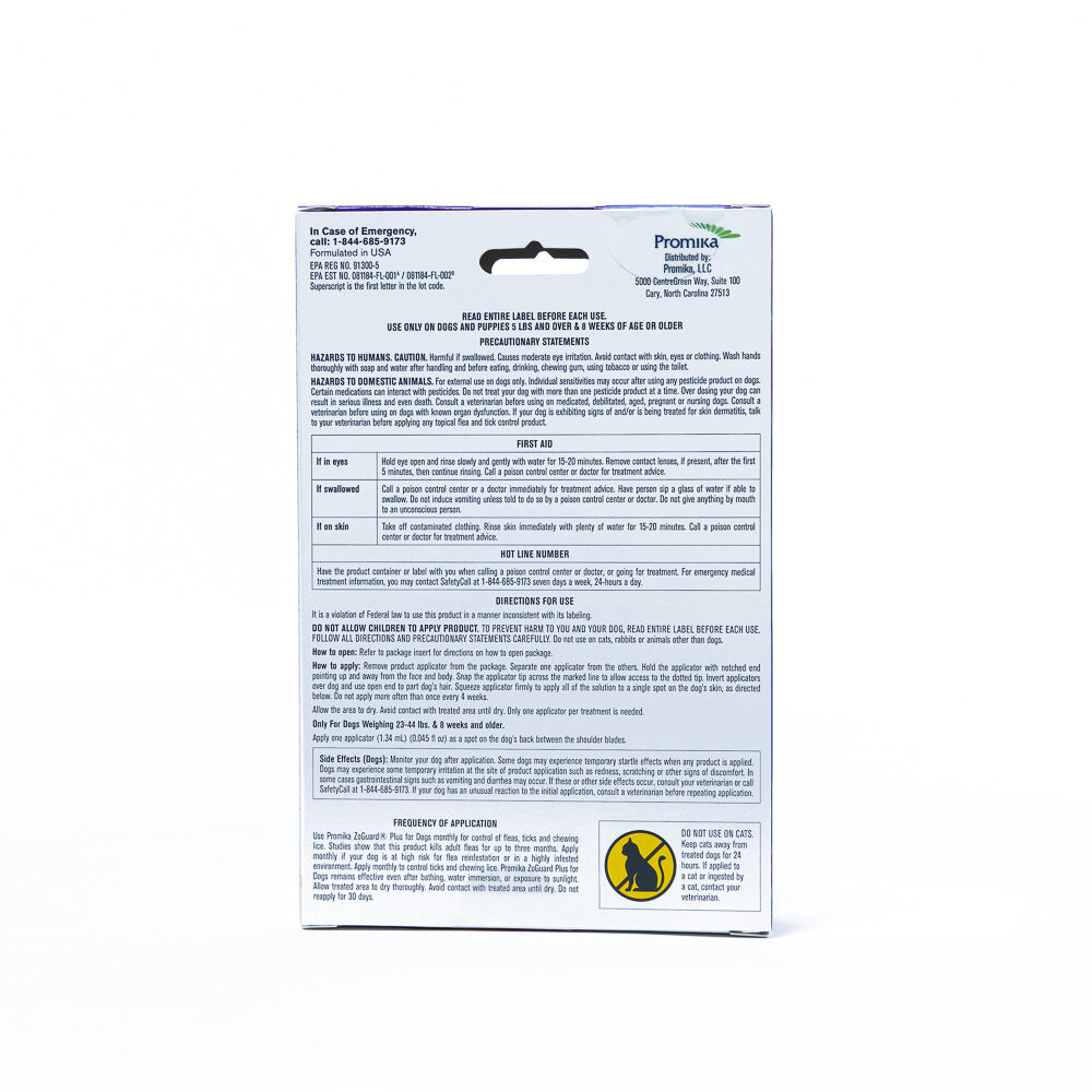 ZoGuard Plus Flea & Tick Topical Treatment for Dogs 23-Lbs to 44-Lbs, 3 Pack