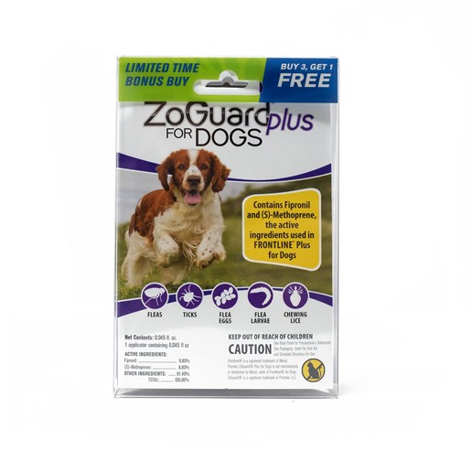 ZoGuard Plus Flea & Tick Topical Treatment for Dogs 23 to 44-Lbs, 4 Pack