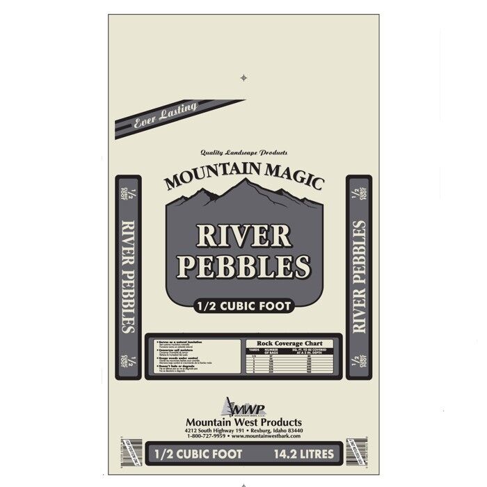 Mountain West Products River Pebbles, 1/2-Cu Ft