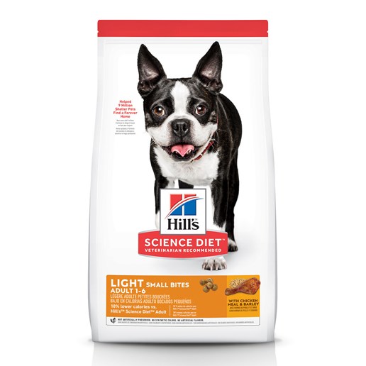 Hill's Science Diet Adult Light Small Bites with Chicken Meal & Barley Dry Dog Food, 30-Lb Bag