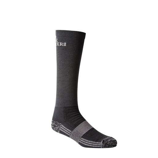 Alpine Merino Wool Over the Calf Boot sock in Charcoal, Men's & Women's