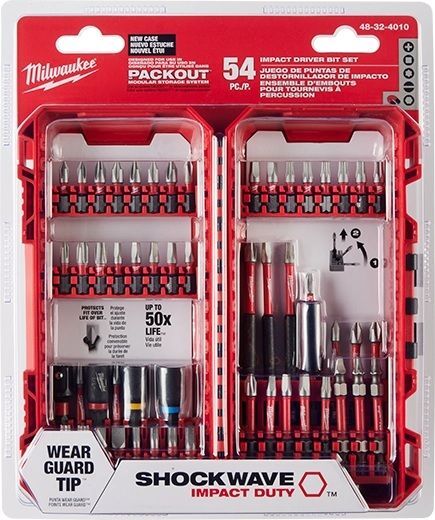 Milwaukee SHOCKWAVE Impact Duty Driver Bit Set, 54-Pk