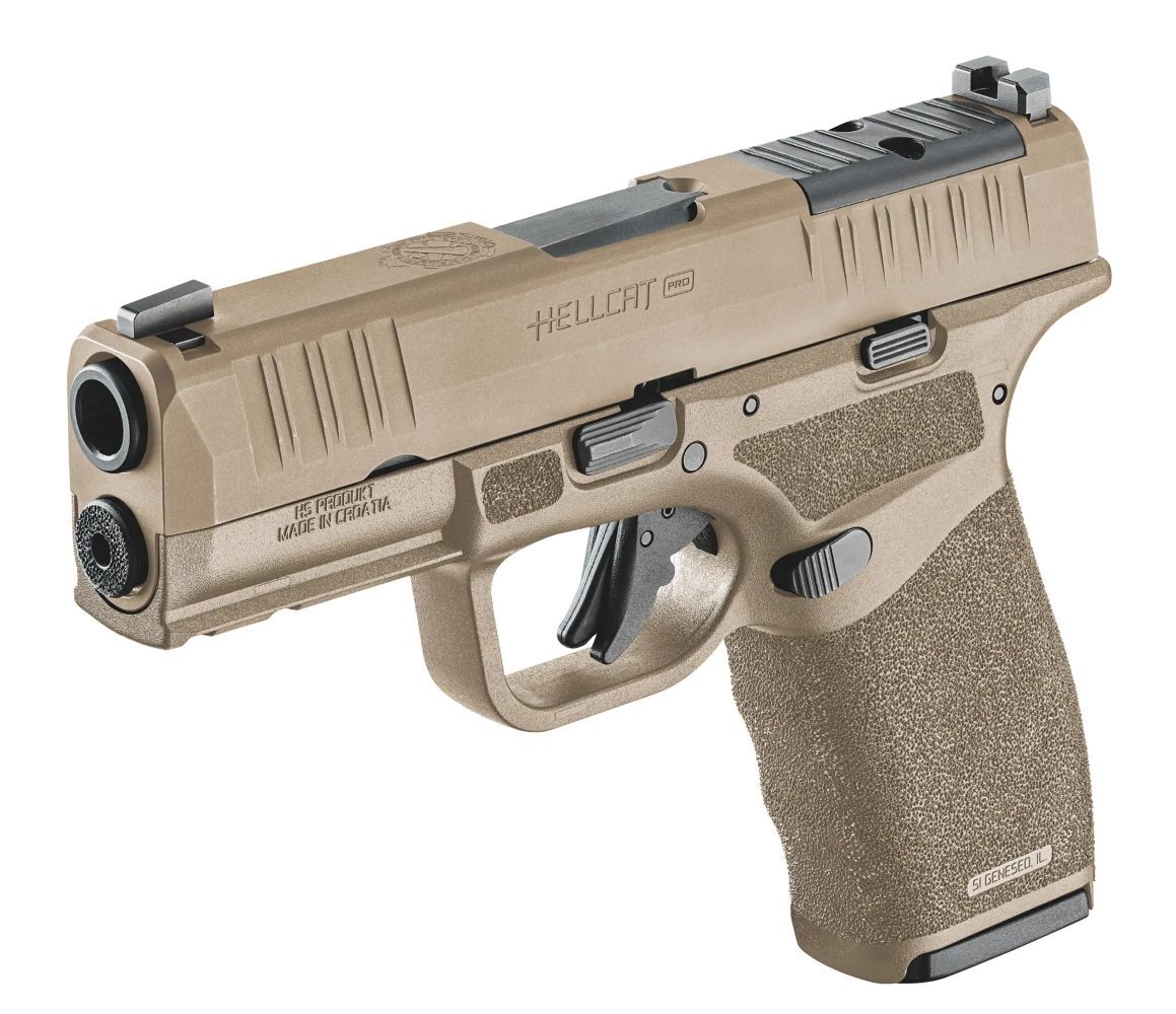 Springfield Armory Hellcat Pro OSP 9mm Optics Ready FDE Compact Pistol with Manual Safety, 10-Rd