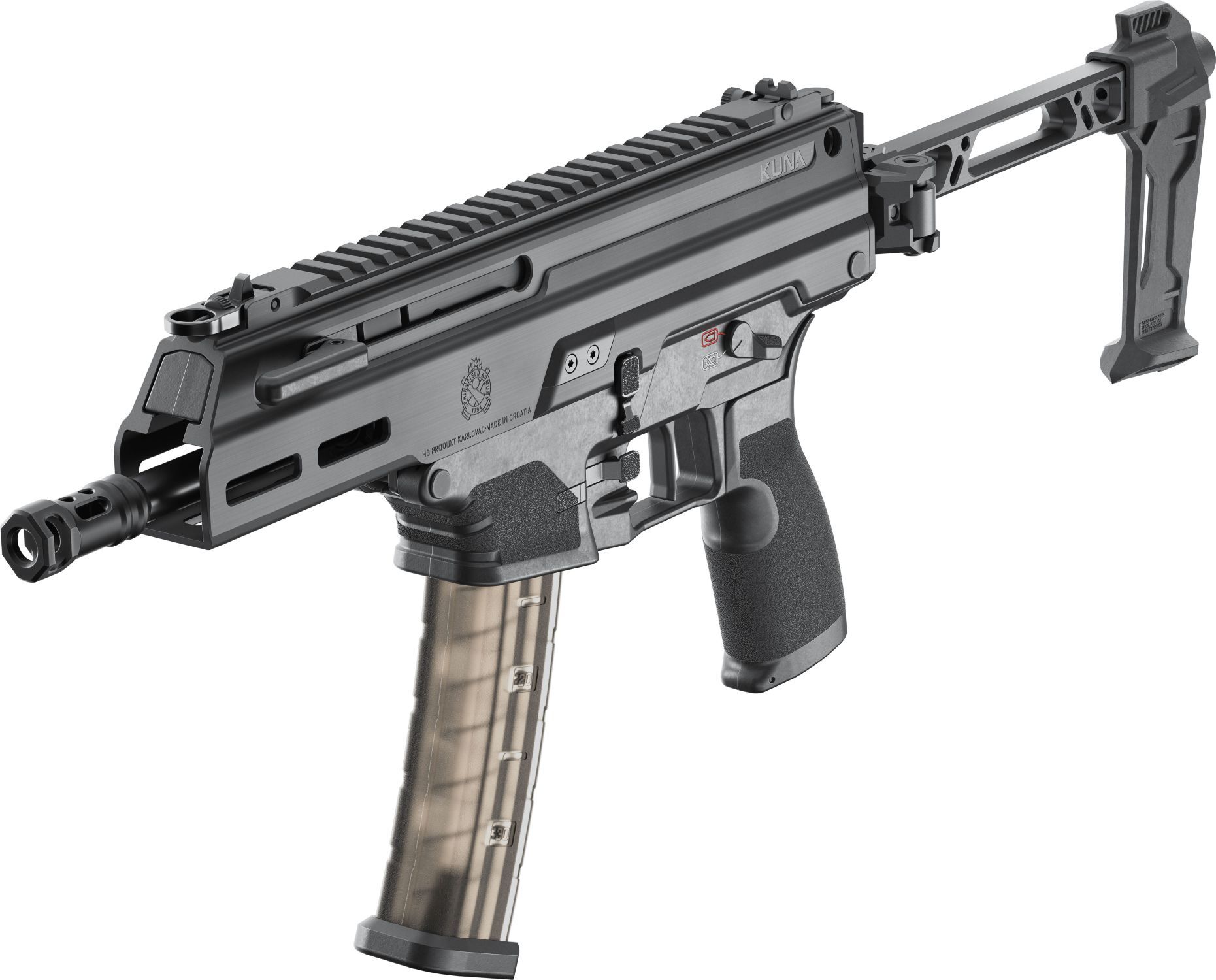 Springfield Armory Kuna 9mm 6" Semi-Auto Braced PCC Pistol, 30-Rd