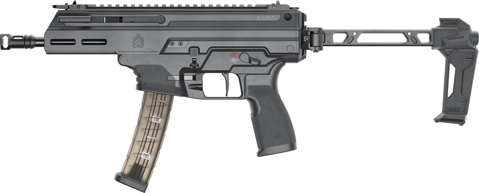 Springfield Armory Kuna 9mm 6" Semi-Auto Braced PCC Pistol, 30-Rd