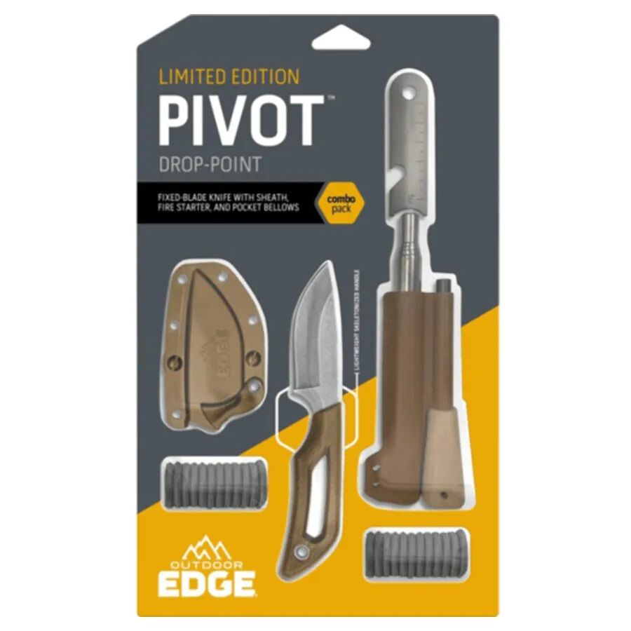 Outdoor Edge Pivot Drop Point Knife & Ferro Rod