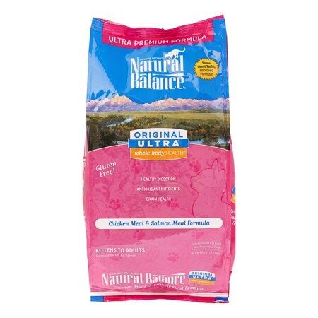 Ultra Chicken Meal & Salmon Meal Dry Cat Food, 6-lb