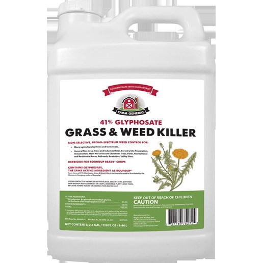 Grass and Weed Killer 41% Glyphosate, 2.5-Gal