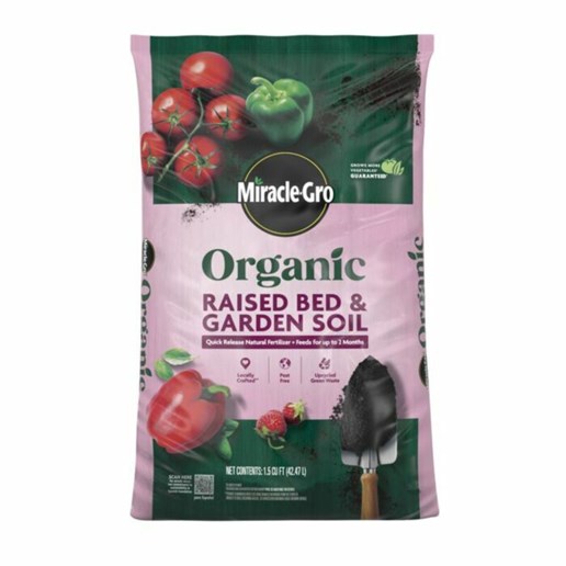 Miracle-Gro Organic Raised Bed & Garden Soil, 1.5-Cu Ft