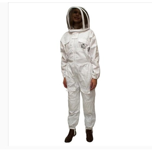 Full Beekeeping Suit with Fencing Veil, Large