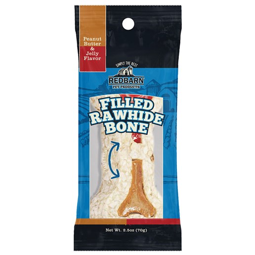 Redbarn Peanut Butter Filled Rawhide Bone