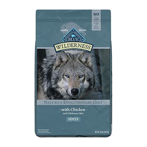 Blue Wilderness Grain Free Chicken Dry Dog Food, 24-Lb