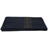 Mustard Striped Wool Blanket in Navy