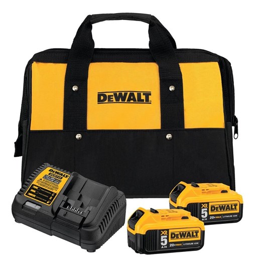 DeWALT 20V MAX XR 5.0 AH Battery & Charger Starter Kit
