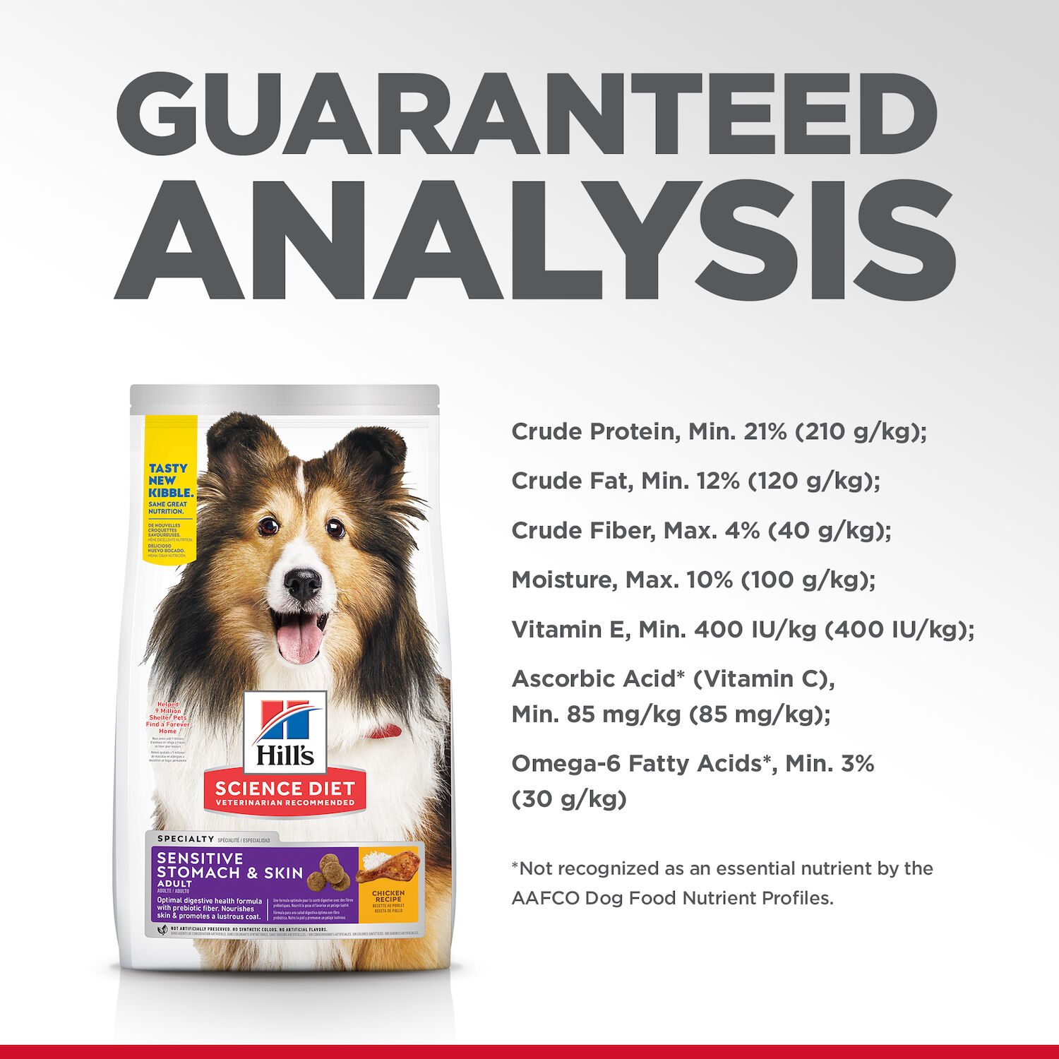 Hill's Science Diet Adult Sensitive Stomach & Skin Chicken Recipe Dry Dog Food, 15.5-Lb Bag