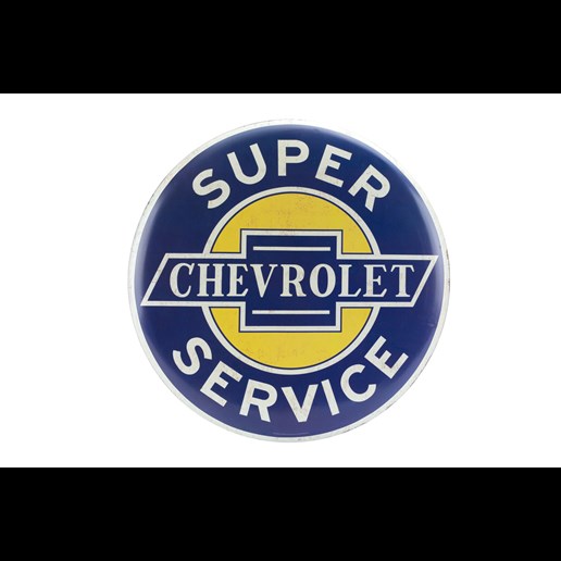 Chevrolet Button Tin Sign