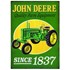 John Deere Embossed Tin Sign