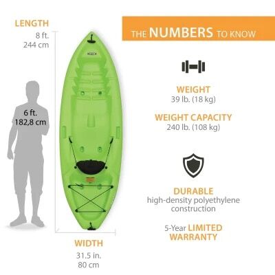 Lifetime Spitfire 8-Ft  Sit-On-Top Kayak