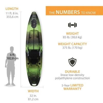 Lifetime Stealth Pro Angler 118 Fishing Kayak