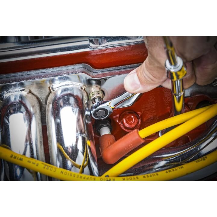 72-Tooth 12 Point Ratcheting Combination Metric Wrench Set, 7-Pc