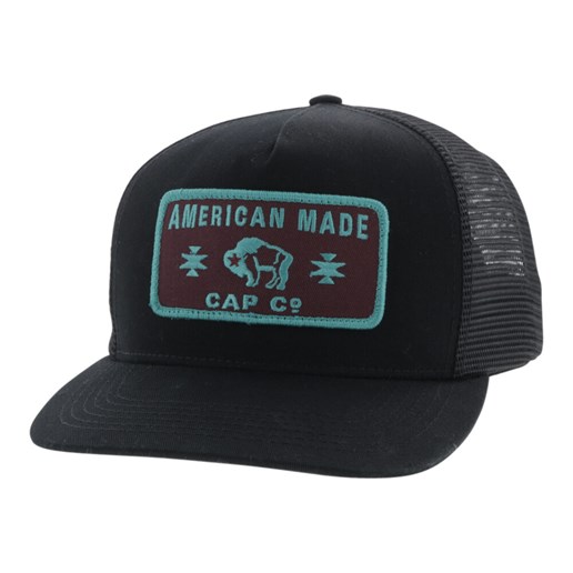 Men's Hooey American Made Trucker Cap in Black