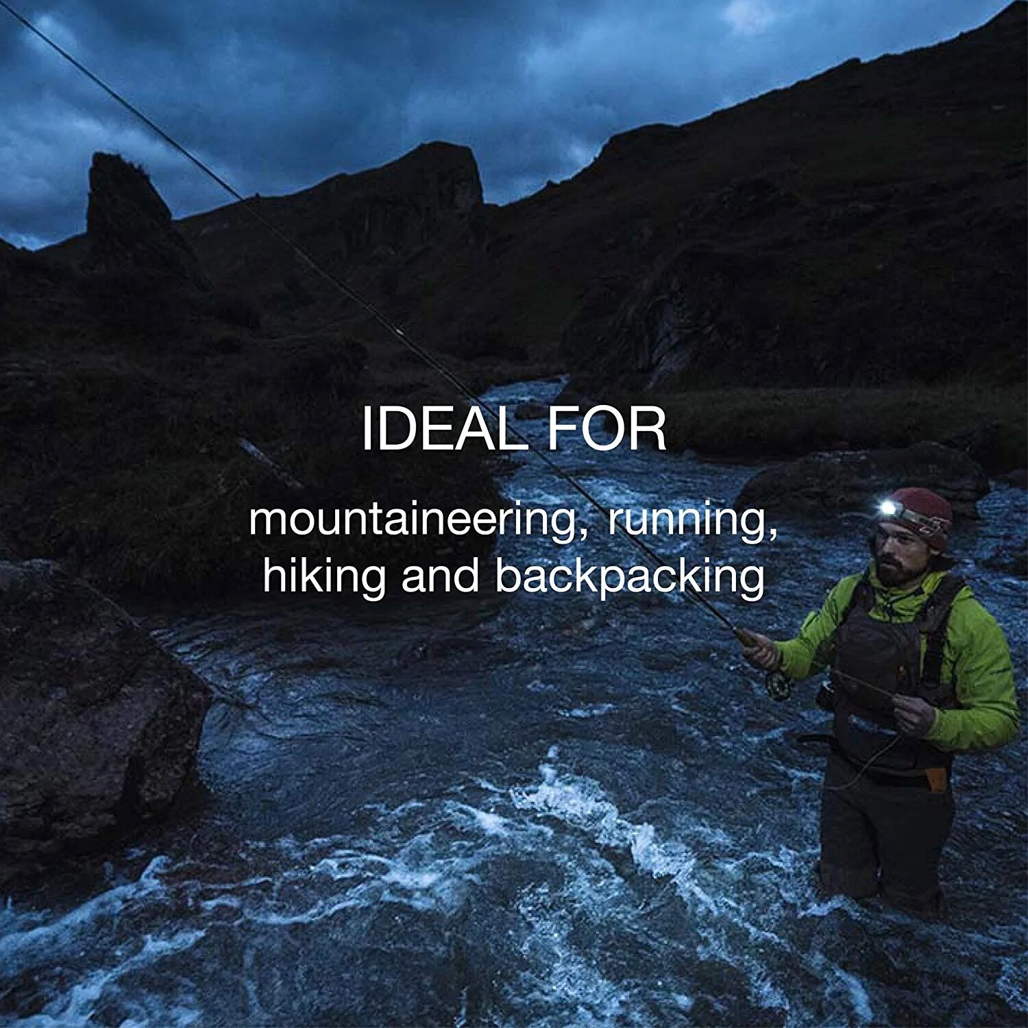 ACTIK Headlamp with Red Lighting, Green