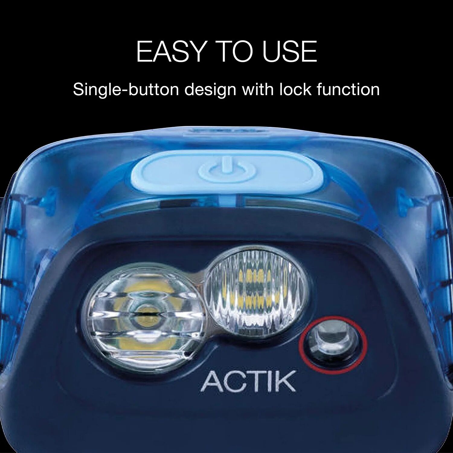 ACTIK Headlamp with Red Lighting, Green
