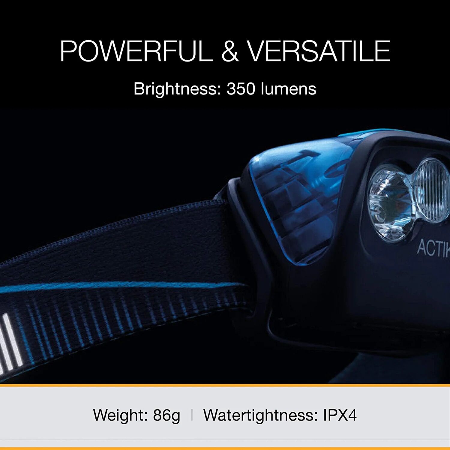 ACTIK Headlamp with Red Lighting, Green