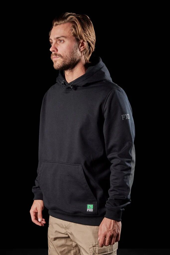Men's WF-1 Bonded Membrane Fleece Hoodie in Black - Shirts | FXD | Coastal  Country