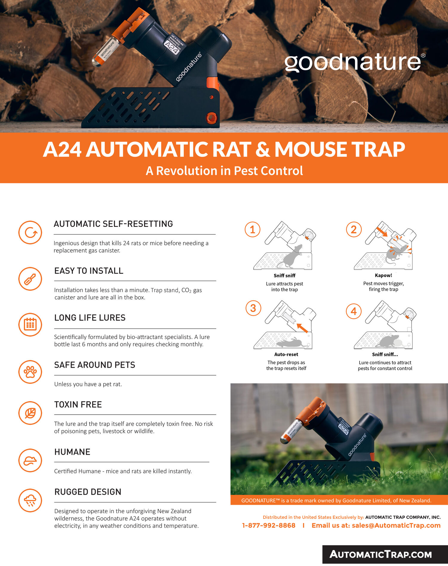 Goodnature Rat & Mouse Home Trapping Kit A24