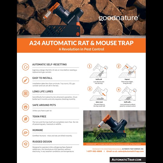 Goodnature A24 Automatic Rat & Mouse Trap