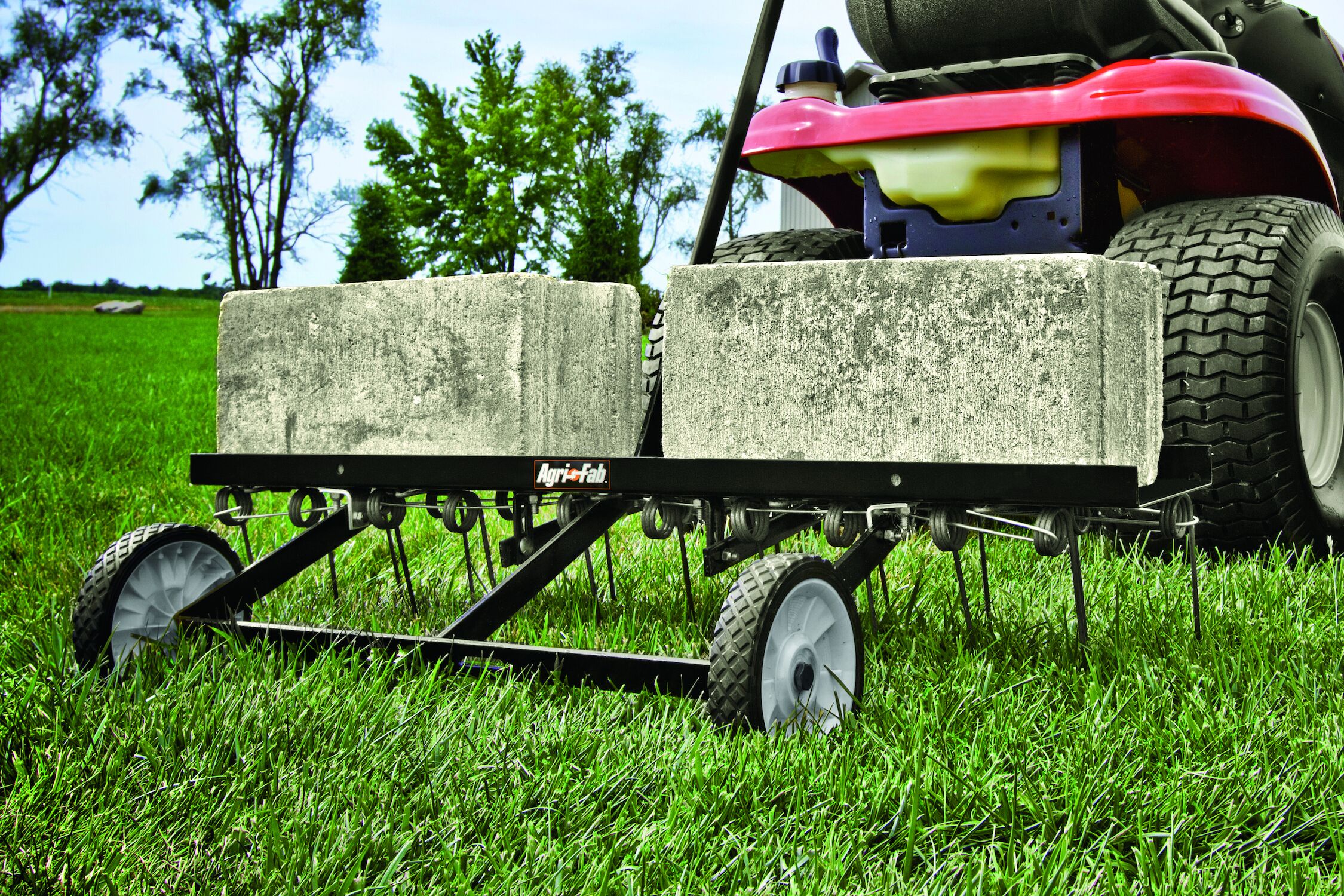 40-In Tow Lawn Dethatcher