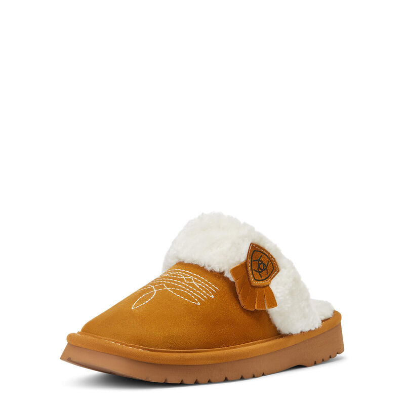 Women's Jackie Square Toe Slipper In Chestnut