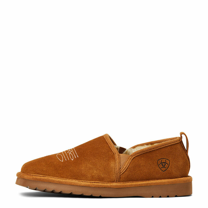 Men's Lasso Square Toe Slipper In Chestnut