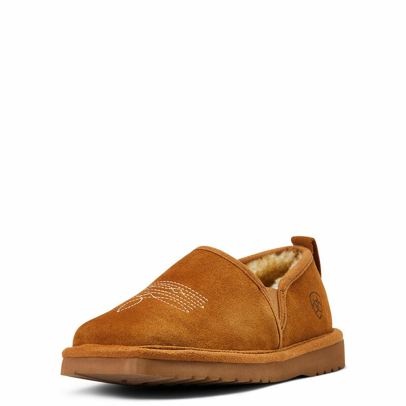Men's Lasso Square Toe Slipper In Chestnut