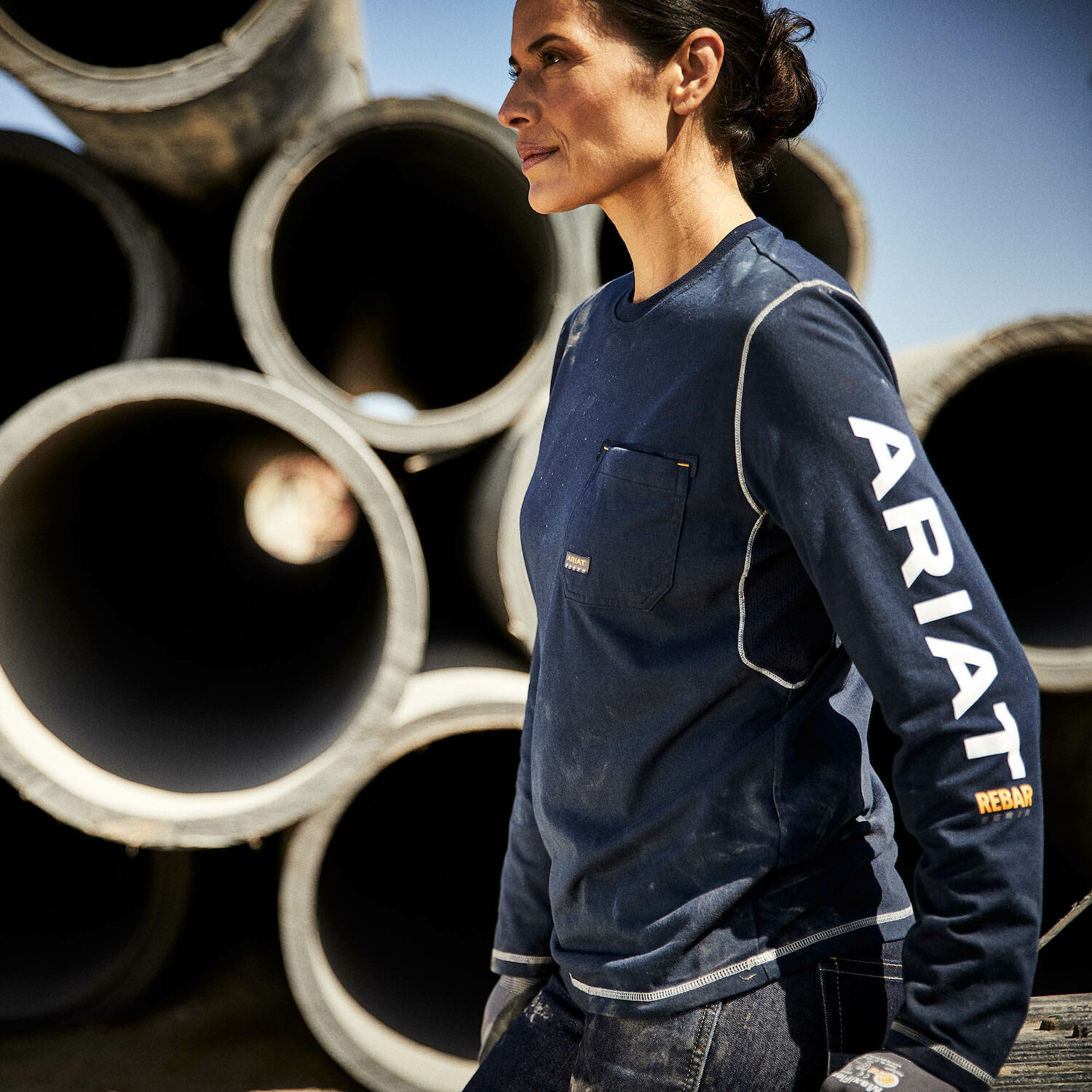 Ariat Women's Rebar Workman Logo T-Shirt