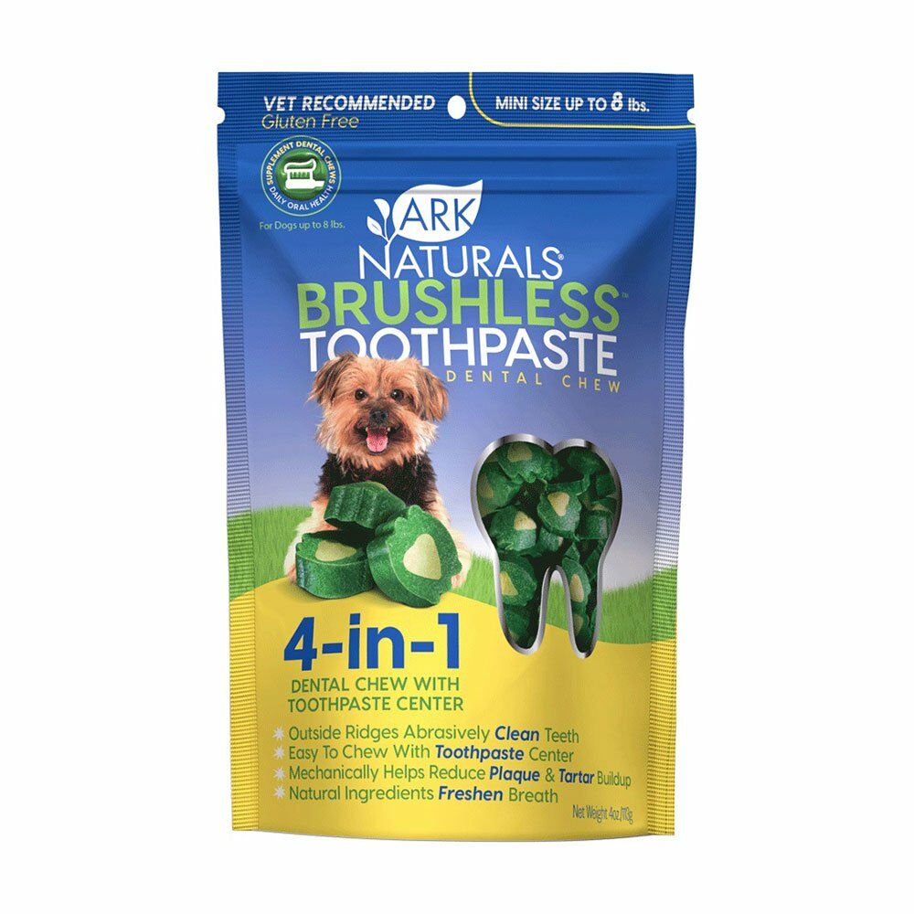 Ark Naturals® Brushless™ Toothpaste Dog Dental Chew Mini, 4-Oz