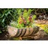 Oak Barrel Garden Planter, 26-In x 15-In x 35-In