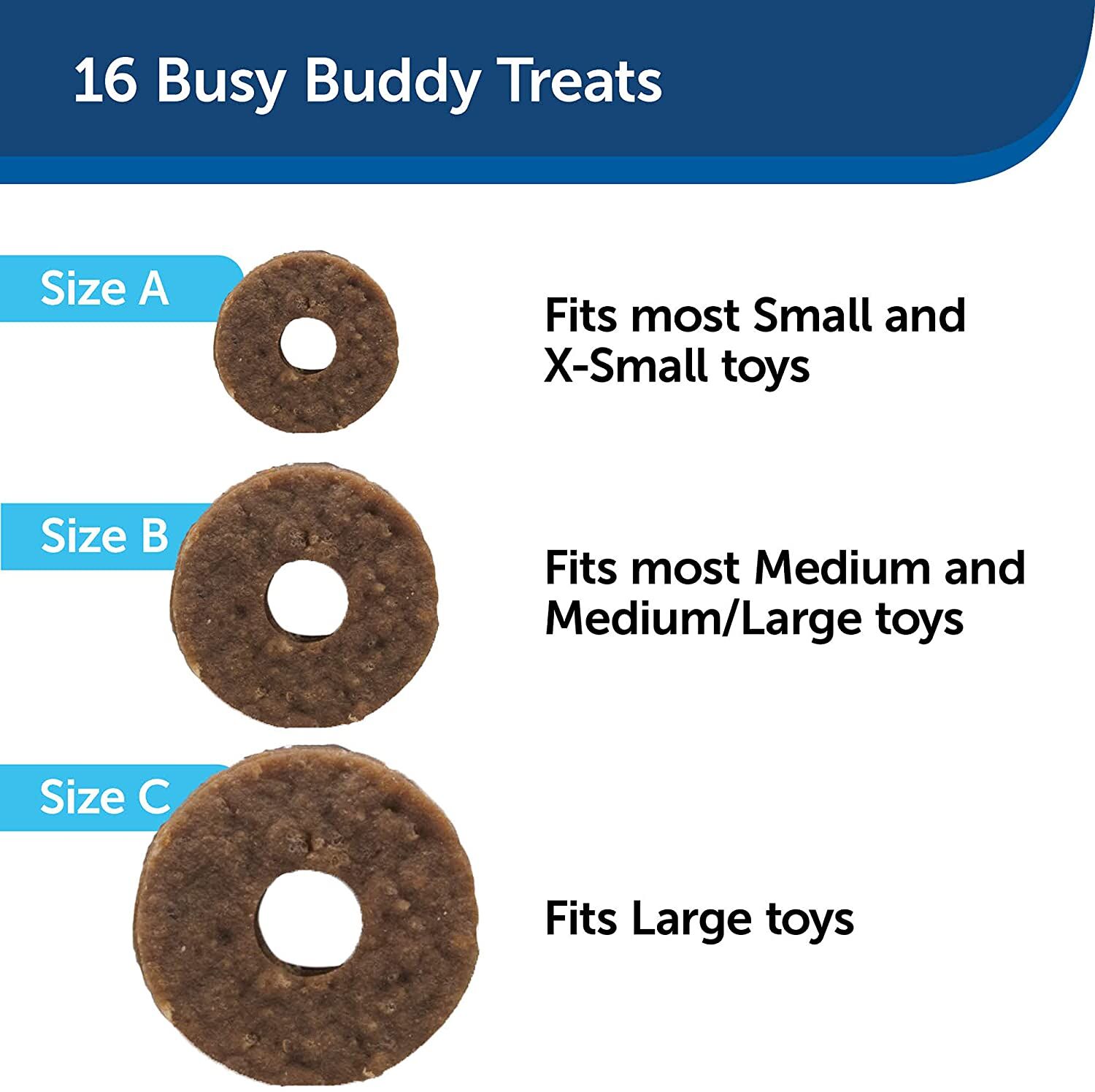 PetSafe Rawhide Treat Rings for Medium Dogs, 16-Pc