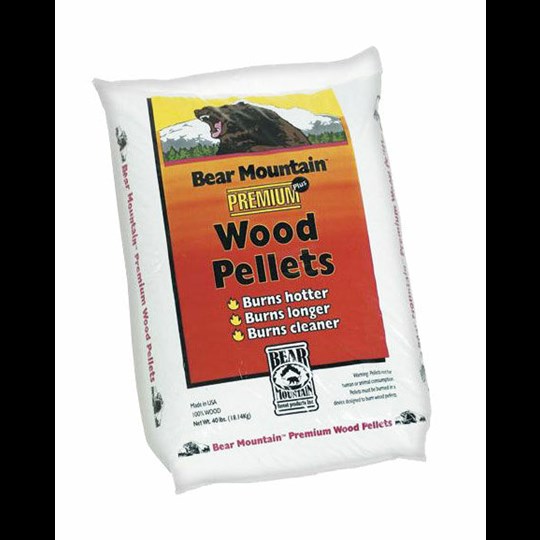 Bear Mountain Premium Wood Pellets, 40-lb Bag - Wood Pellets, Bear  Mountain
