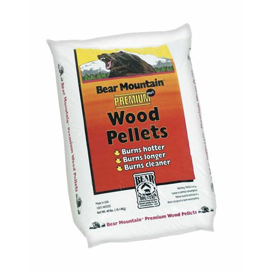 Bear Mountain Premium Wood Pellets, 40-lb Bag - Wood Pellets, Bear  Mountain