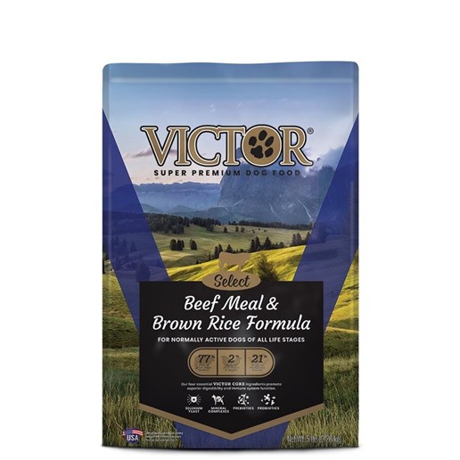 Victor Select Beef & Brown Rice Formula All Life Stages Dry Dog Food, 40-Lb Bag 