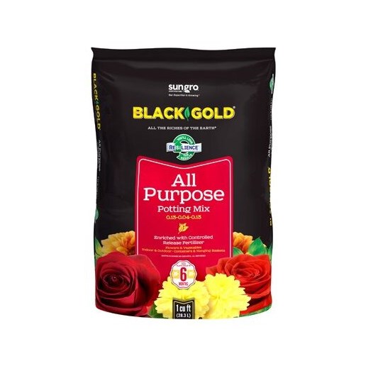 Black Gold All Purpose Potting Mix, 1.5-Cu Ft Bag