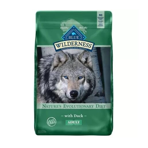 Blue Wilderness Grain Free Wild Duck Adult Dry Dog Food, 24-Lb Bag