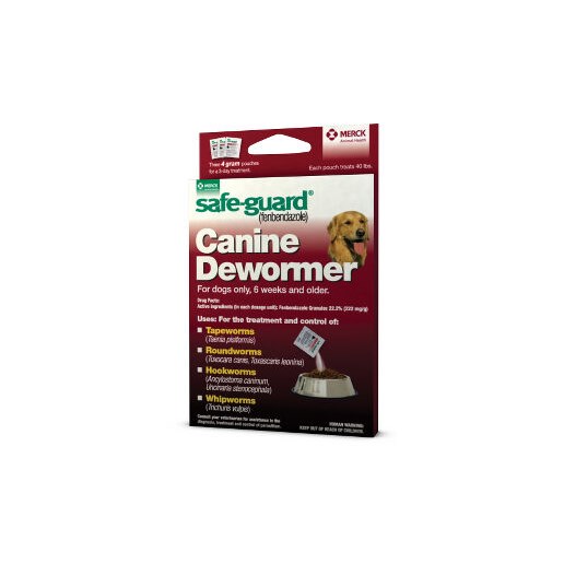 SAFE-GUARD Canine Dewormer 4-Gr for 40 Pounds, 3-Pk